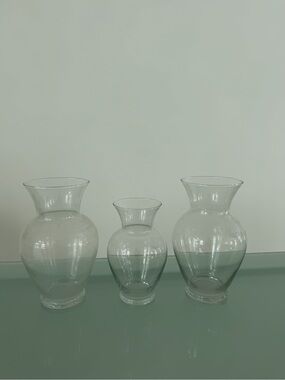 4 European Glass Vases